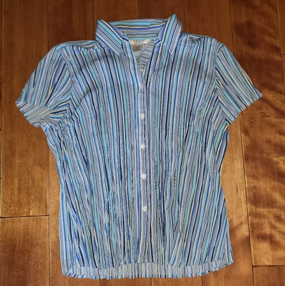 Como Fred David button-up collared blouse - Picture 1 of 6